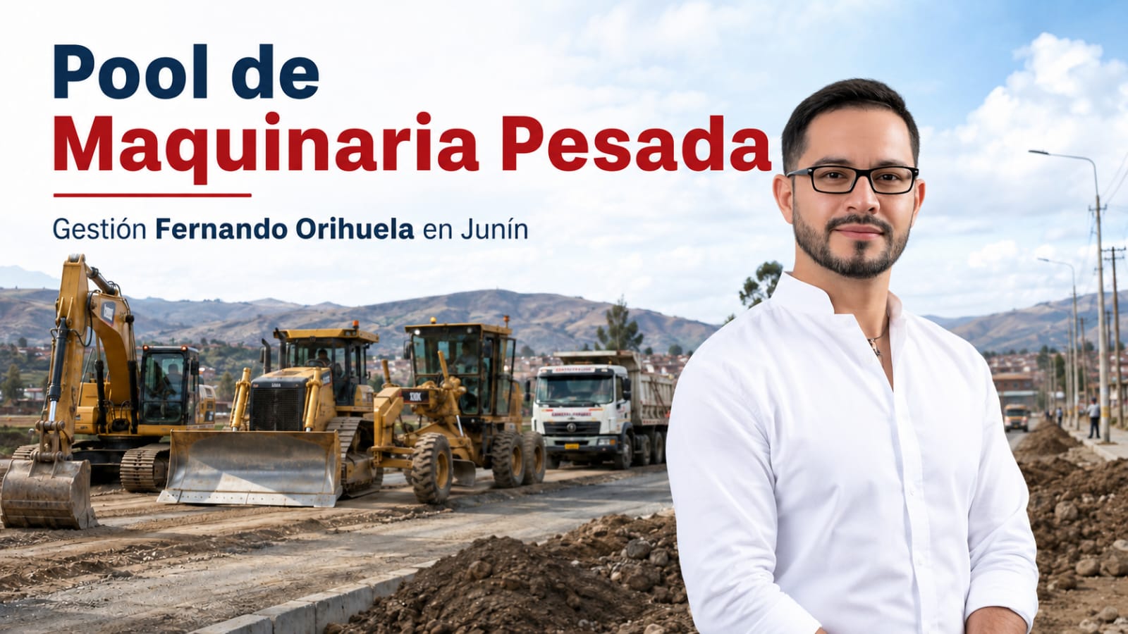 Pool de maquinaria pesada: La inversión que Fernando Orihuela impulsó para Junín.