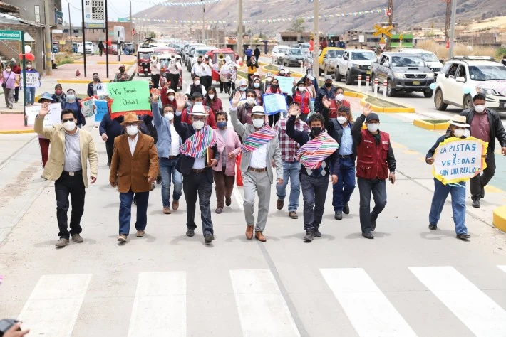 Avenida Hatun Xauxa–Ricardo Palma pavimentada en Jauja