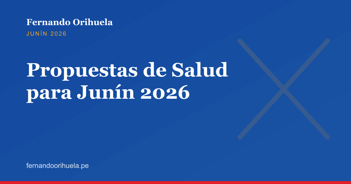 Propuestas de salud para Junín 2026